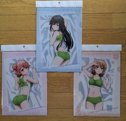 俺ガイル クリアファイル 体操服 ブルマ やはり俺の青春ラブコメはまちがっている。 雪ノ下雪乃 一色いろは 由比ヶ浜結衣