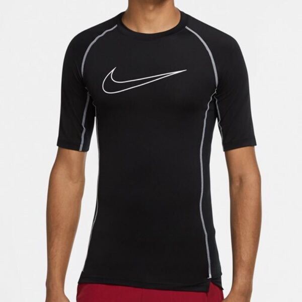 新品 送料込 NIKE PRO DRI-FIT TOP 2XL(XXL)サイズ 黒 ナイキ プロ ドライフィット ショートスリーブ コンプレッション トレーニング RUN
