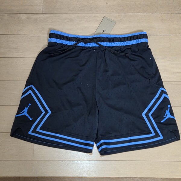 新品/未使用【ジョーダン ハーフパンツ Lバスパン】黒ショートパンツ青ナイキNIKEブルーJORDANジョーダンブランド短パン