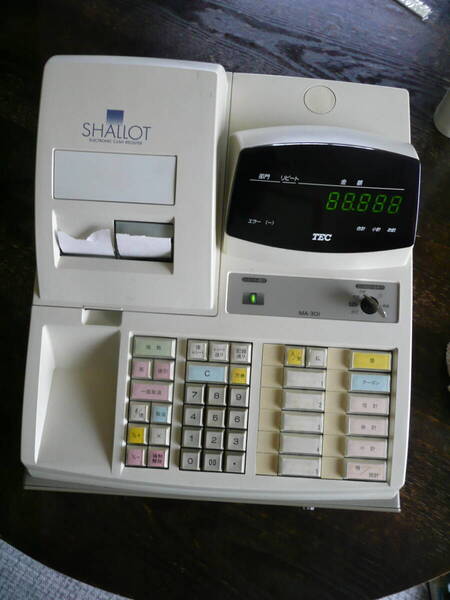 お店屋さんごっこ レジごっこ TEC 電子レジスター MA-301 ジャンク扱い 取扱説明書あります