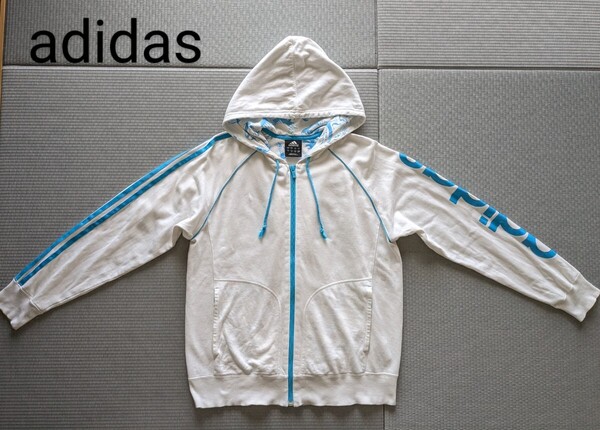 adidas ジップパーカー アディダス 2007年製 ジャージ Mサイズ