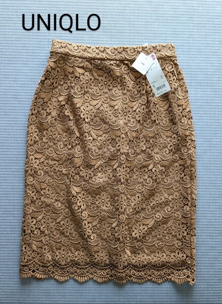 新品 タグ付き UNIQLO レーススカート 未使用 ユニクロ タイトスカート Sサイズ
