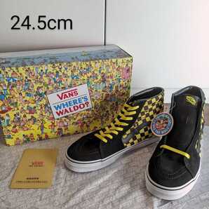 新品 US企画 VANS×WALDO ウォーリーを探せ スケハイ 未使用 バンズ 24.5cm スケート
