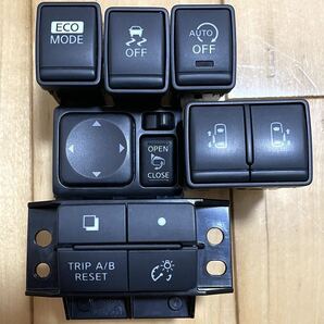 日産 セレナ C26 FC26 スイッチセット SW LED 打ち替え品 ミラー アイドル オフ クロック 時計 スライド 6点セット