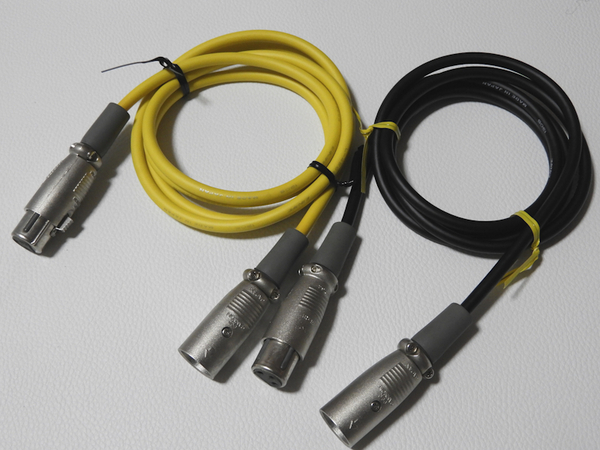 CANARE EC015 XLRケーブル 2本1組 L-4E6S 1.5m 黄・黒 カナレ
