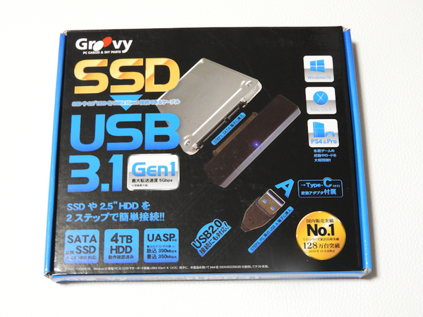 Groovy UD-3101P SATA→USB-A変換ケーブル USB3.1 TIMELY
