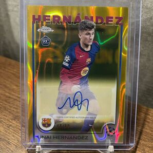 2024-25 Topps Chrome UEFA Club Competition 直筆サイン ウナイ・フェルナンデス FCバルセロナ /50