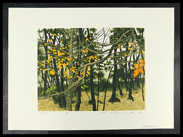 岡本省吾 銅版画【香原岳回想】200/75 1979年作品 本人サイン有 額装 Yahoo!オークション -「岡本省吾」(版画) (美術品)の落札相場
