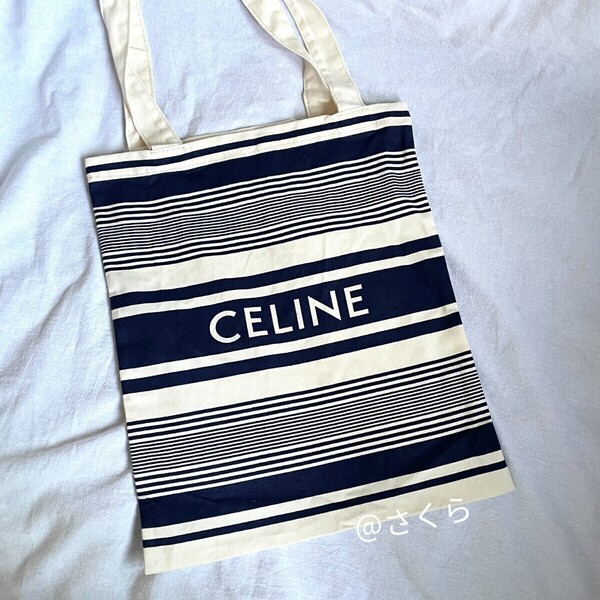 CELINE2025年 最新セリーヌ限定 ノベルティ トートバッグ ネイビー Mサイズ 非売品新品未使用