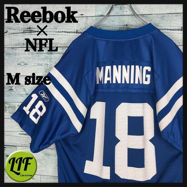 リーボック NFL プリントチームロゴコルツ アメフトゲームシャツ L 5440