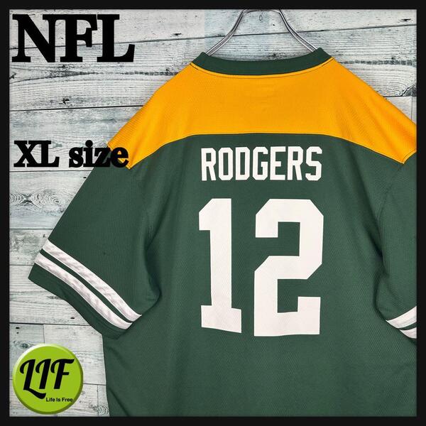 NFL プリントチームロゴ パッカーズ アメフトゲームシャツ XL 5490