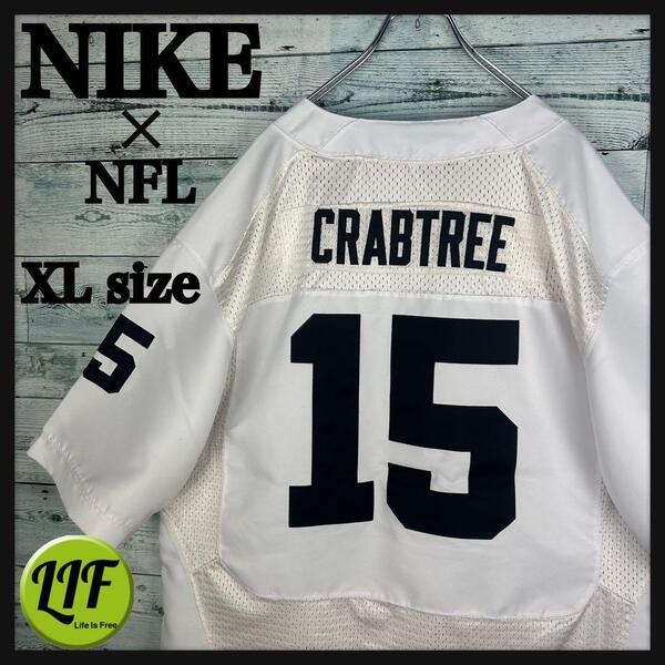 ナイキ NFL 全刺繍 レイダース アメフトゲームシャツ XL 5531