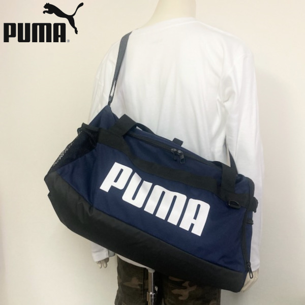 即決新品 プーマ ボストンバッグ S 51×28×25cm 35L ネイビー スポーツバッグ 旅行 修学旅行 送料無料