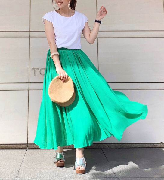 アーバンリサーチ サニーレーベル URBAN RESEARCH Sonny Label リネン 麻 混 マキシスカート