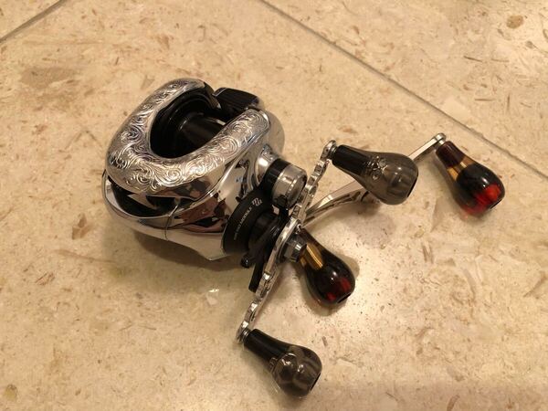 シマノ 12 アンタレス 左 LEFT ANTARES カスタム SHIMANO 彫金カスタム 送料無料 pee PMC