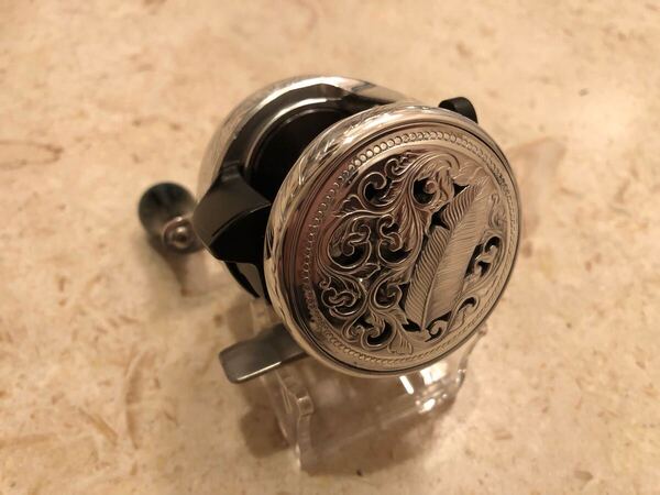 シマノ 12カルカッタ101 カスタム SHIMANO 彫金カスタム 送料無料 pee PMC 道楽 両軸リール シーライン シマノ