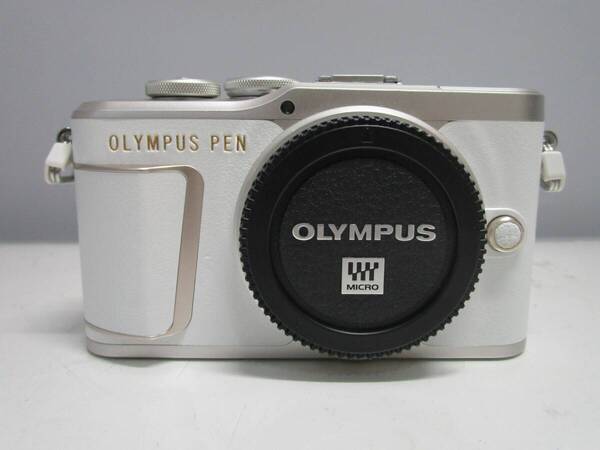 【送料無料】OLYMPUS PEN E-PL10 ホワイト ミラーレス一眼カメラ 中古品