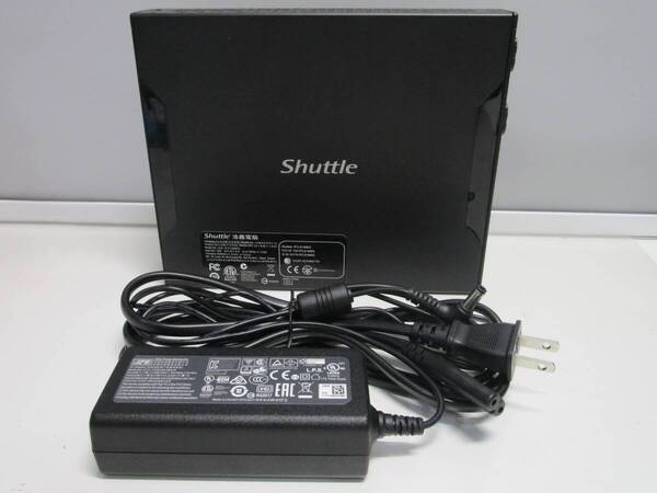 【送料無料】ミニPC ファンレス LANポート×2標準装備 Shuttle DS57U 4096MB 中古品