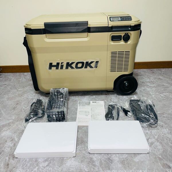 送料無料 HIKOKI ハイコーキ コードレス冷温庫 UL18DBA サンドベージュ バッテリー アウトドア 日立 車中泊 キャンプ BBQ 100V