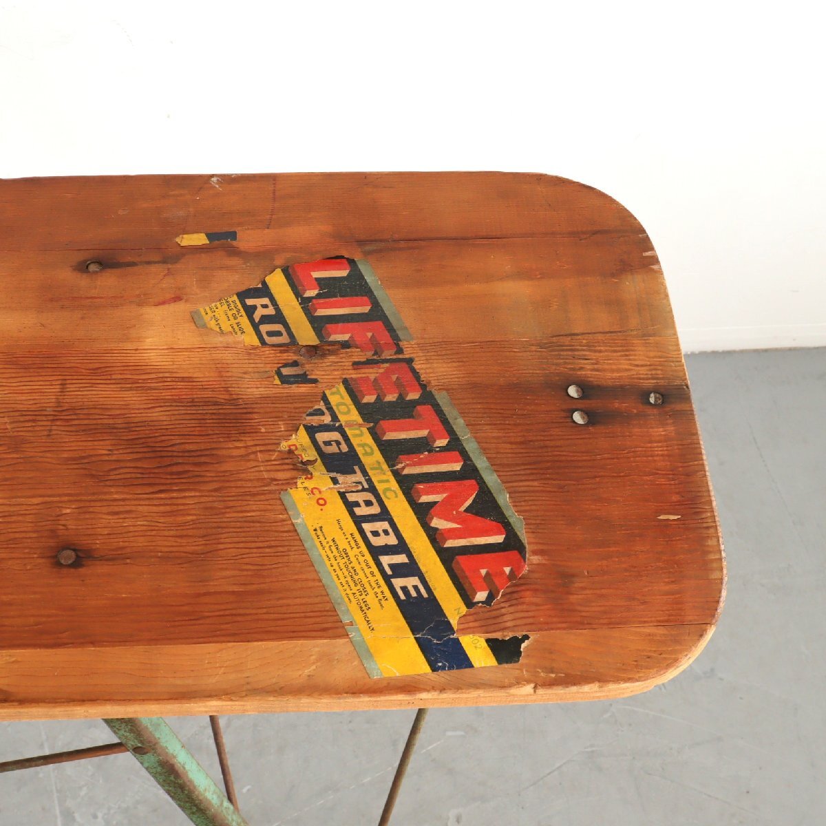 ヴィンテージ アイロン台/木製 アメリカ 折りたたみ アイロン