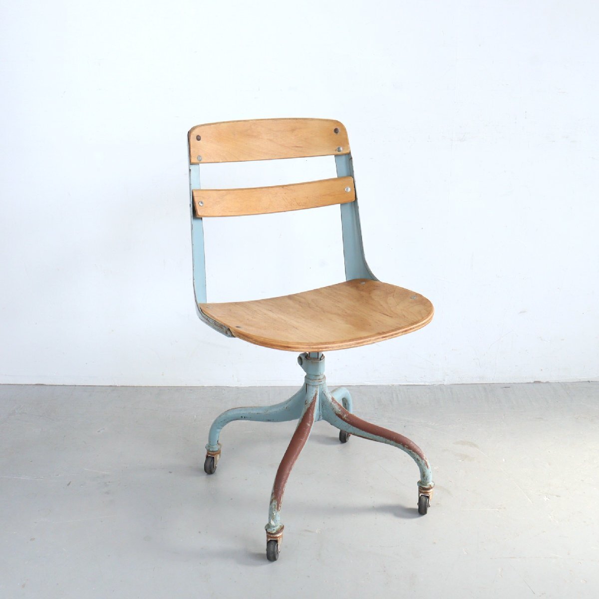 アメリカ ヴィンテージ デスクチェア / アンティーク 木製 椅子