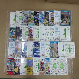 【s12657】WiiU Wiiソフト 41本 動作未確認 マリオパーティ10 マリオ3Dワールド マリオメーカー 太鼓の達人 マインクラフト ゼルダ 任天堂