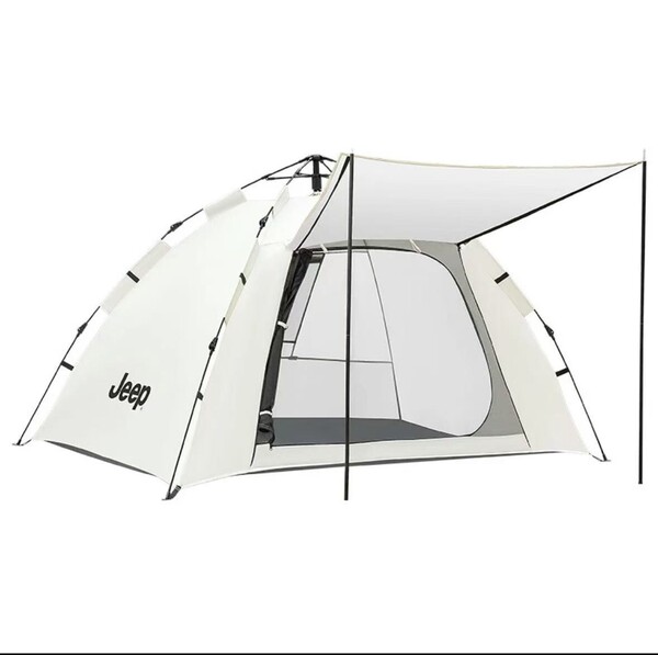Jeep テント ワンタッチテント 2~3人用 設営簡単 uvカット加工(サイズ:200*150*高125cm 1つ出入り口1つ窓口)701381
