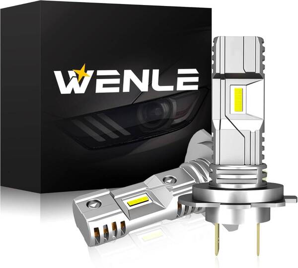 WENLE(ウエンレ) H7 led ヘッドライト 新車検対応 爆光 14000LM 40W ホワイト6000K DC12V車対応 ノイズ防止 定電流回路搭載 2本1セット