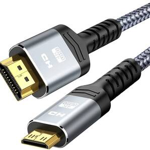 Snowkids Mini HDMI 変換 ケーブル 4K(60Hz) 3m ミニ HDMI 双方向伝送 (タイプAオス - ミニタイプCオス)