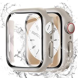 CAERMA for Apple Watch ケース Series 10/9/8/7/SE2/SE/6/5/4 45mm 超薄型 for アップルウォッチ カバー 防水 PC素材 カバー スターライト