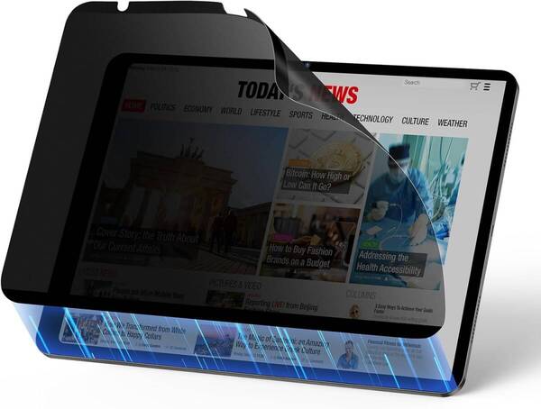ESR iPad Air 13インチ フィルム M3/M2 (2025/2024、第7/6世代)専用 30°覗き見防止 マグネット式覗き見防止保護フィルム 取り外し可能
