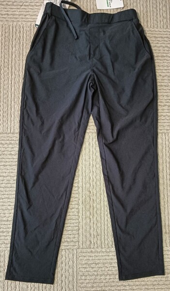 新品BODY WILD テーパード ドライレーヨン混 紺チノパンストレッチパンツ