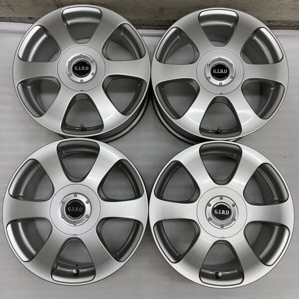 BS製GIRO☆16インチ 6.5J+48 PCD114.3 100マルチ☆4本☆プリウス.ウィッシュ.カローラ.レガシィ.インプレッサ.ノア.ヴォクシー.セレナ