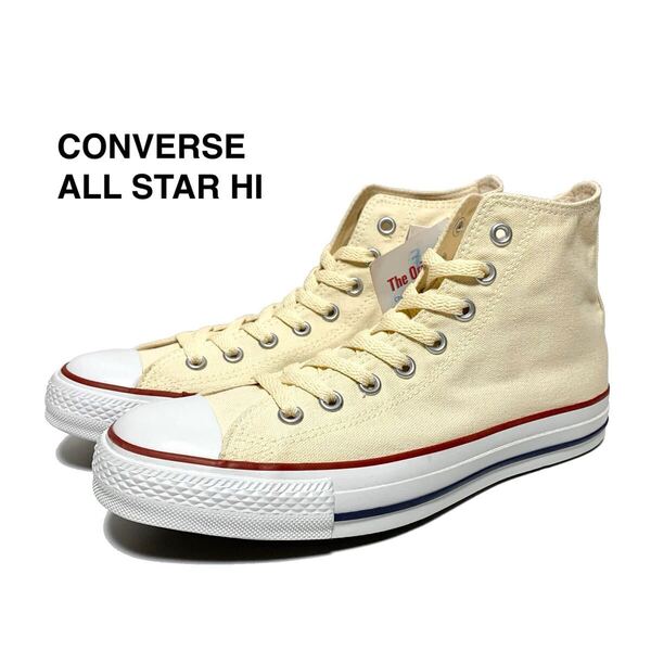 ☆未使用 CONVERSE コンバース ALL STAR オールスター キャンバス ハイカット スニーカー シューズ 生成り 27cm チャックテイラー CT70
