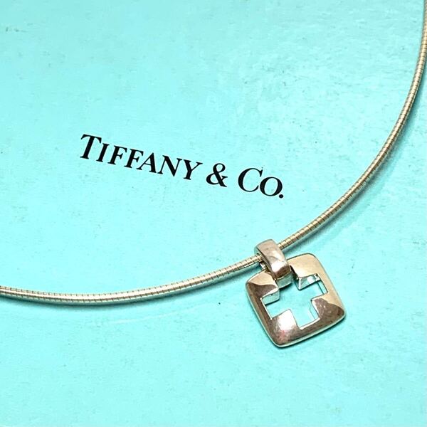 ☆良品 TIFFANY ティファニー ピアストクロス チョーカー ネックレス シルバー925 ペンダント アクセサリー パロマピカソ エルサペレッティ
