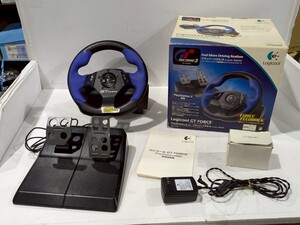 logicool ロジクール GT FORCE playstation2対応 ステアリングコントローラー ハンドル feel more driving realism PS2 グランツーリスモ3