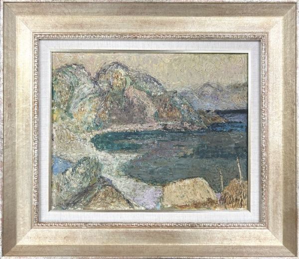 値下げ小山敬三12号模写額付き Yahoo!オークション -「小山敬三」(絵画) (美術品)の落札相場