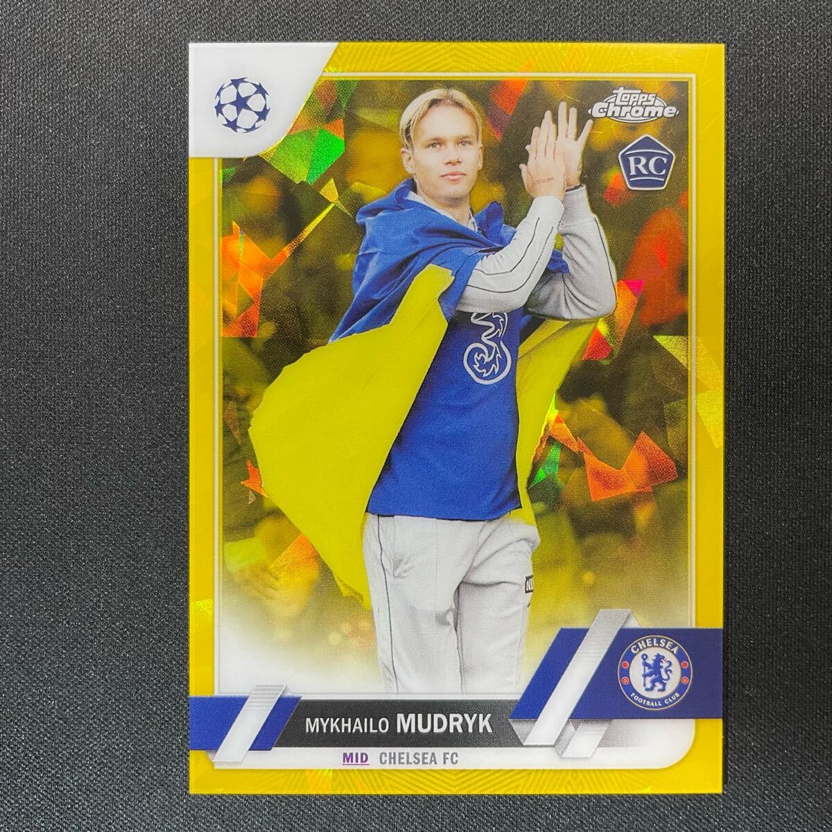 22-23 Topps Finest MUDRYK ムドリク 直筆サイン RC Mykhailo Mudryk 2022-23 Topps UEFA Champions League Rookie