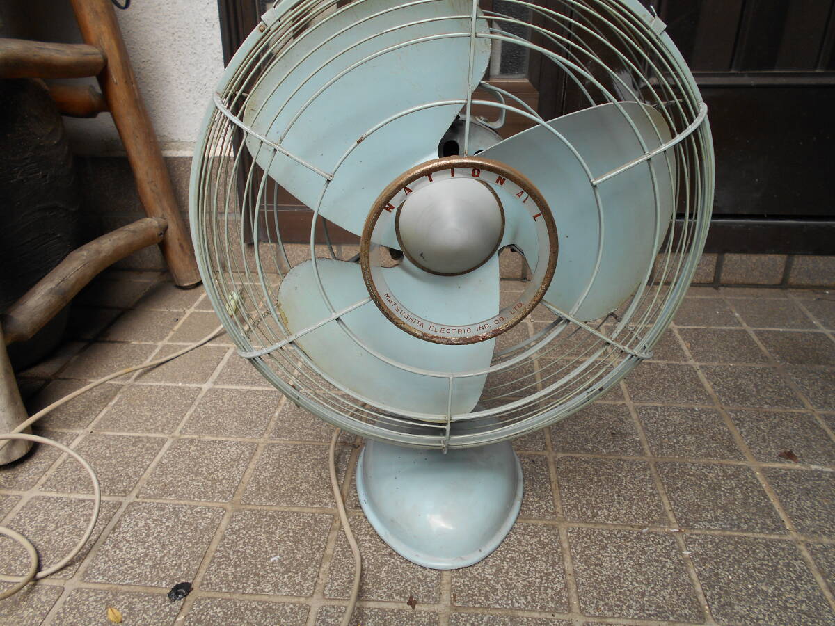 昭和レトロ 1954年 昭和29年 ナショナル3枚羽 扇風機 M-2