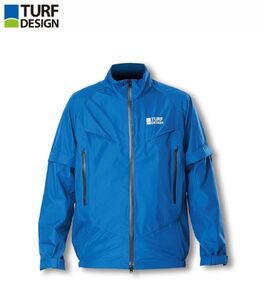 即決 ◆ 送料サービス ◆ TURF DESIGN ◆ ターフデザイン ◆ レインジャケット TDRW-2370J ◆ ブルー(L)
