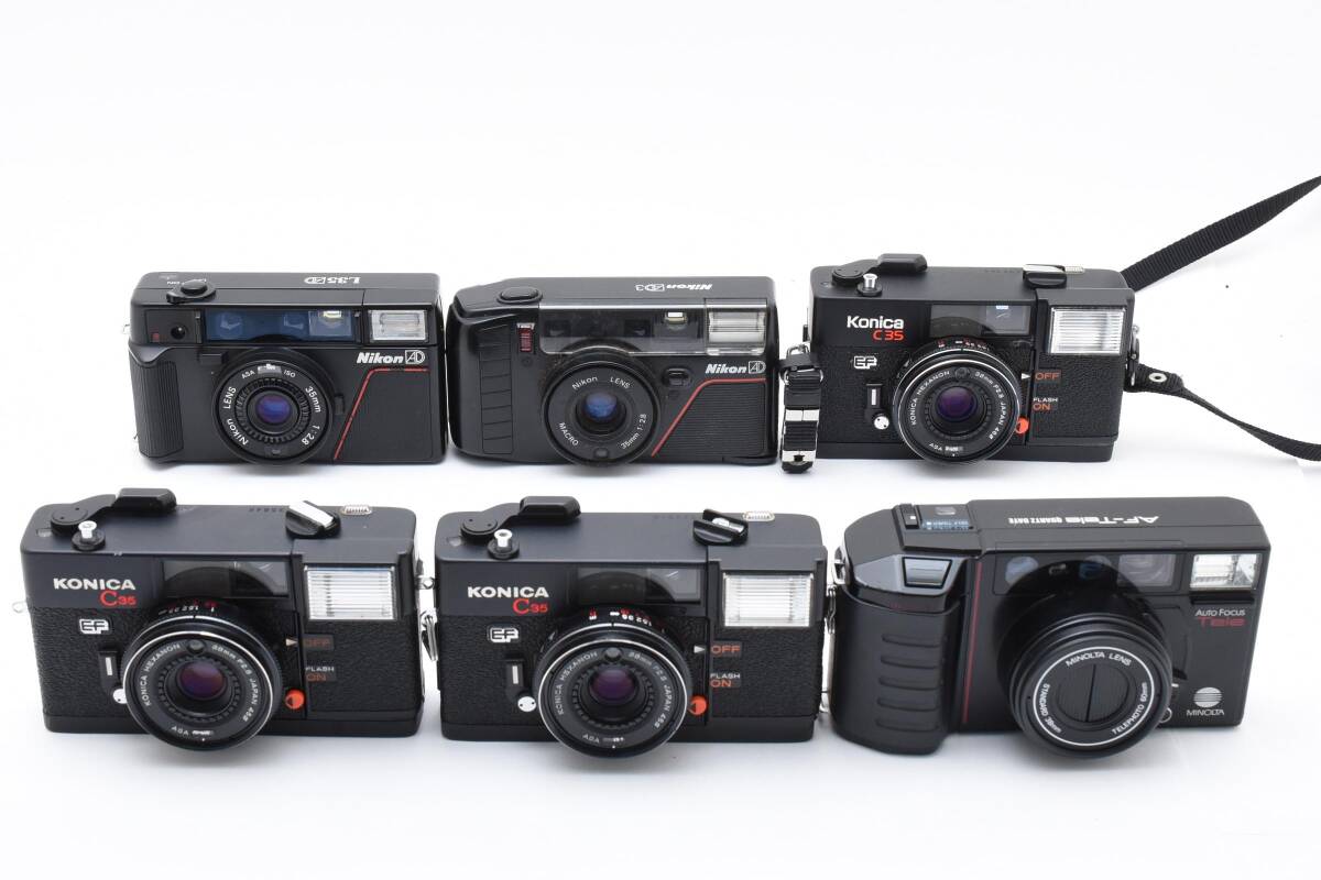 コニカ c35 ft A ほか　カメラ　まとめ　6台 ジャンク品　いろいろ コニカ c35 ft A ほか カメラ まとめ 6台 ジャンク品 いろいろ