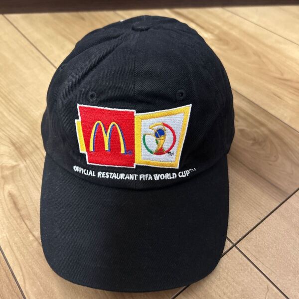 マクドナルド FIFA ワールドカップ 記念 キャップ 帽子 コカコーラ ヴィンテージ ブラック