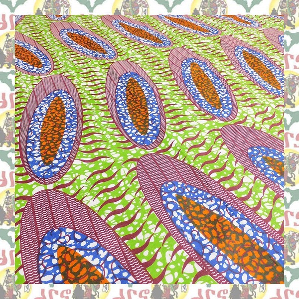 【SALE/180cm x 110cm/2ヤード】アフリカンプリント生地 barg-r65 アフリカ布 アフリカ生地 ゴールドプリント アンカラ キテンゲ