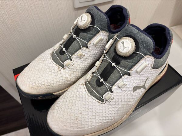 Puma ゴルフシューズ ホワイト/グレー 27.0cm