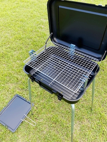 訳あり格安!日本製!バーベキュースタンド/BBQコンロ/ブラック【アウトレット】