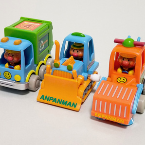 それいけ!アンパンマン キョロキョロ働くカー うろチョロ工事カー 3点 ジョイパレット