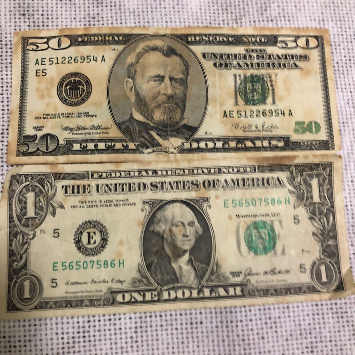 アメリカドル(USD) 50ドル紙幣の価格・金額（買取）ならJ