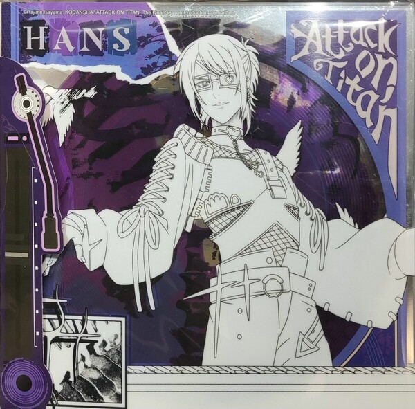 進撃の巨人 次元波板糖 中国 コラボカフェ ポップアップショップ Attack on Titan ロックンロール 線画 アクリル画 アクリルボード ハンジ