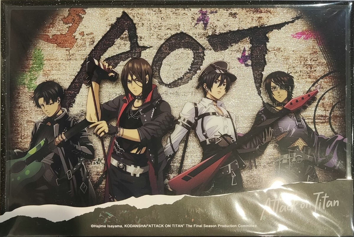 新品 未使用】進撃の巨人 GIGO限定 ミニ色紙 リヴァイ エレン 4