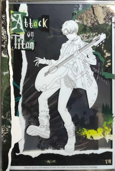 進撃の巨人 次元波板糖 中国 コラボカフェ ポップアップショップ Attack on Titan ロックンロール 線画 アクリル色紙 リヴァイ 兵長